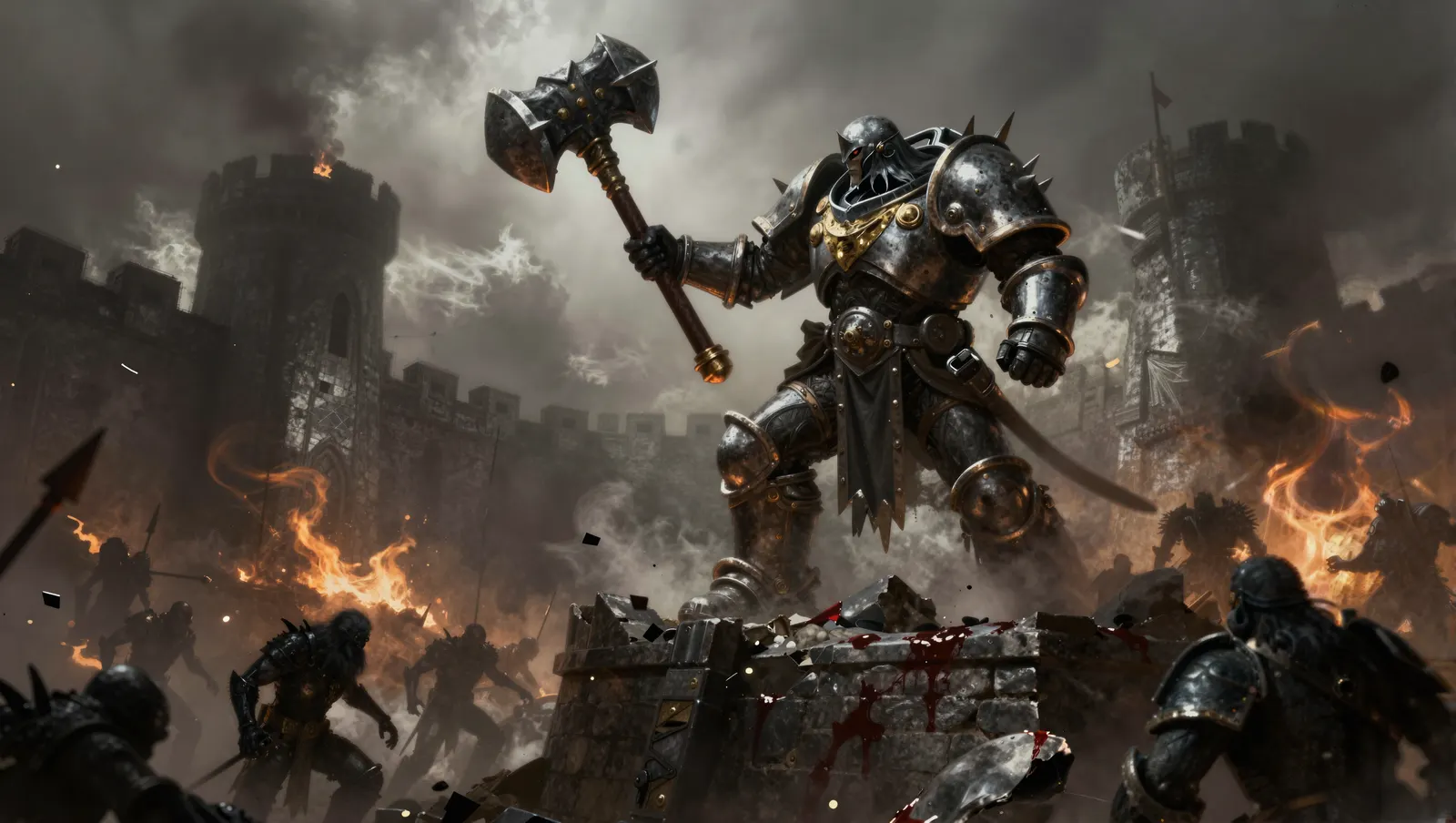 Armored warrior siege: art desktop wallpaper at 2720×1536
