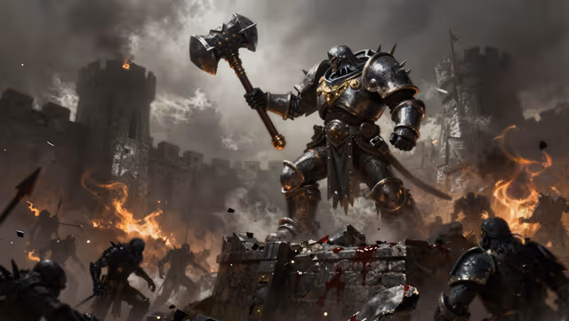 Armored warrior siege: art desktop wallpaper at 2720×1536