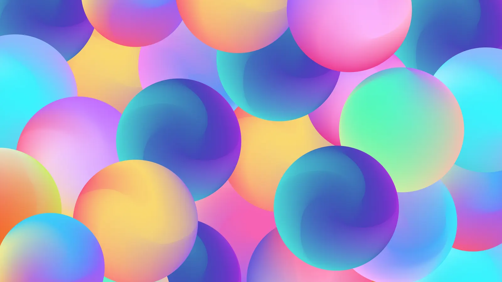 Colorful spheres: art desktop wallpaper at 3840×2160