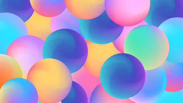 Colorful spheres: art desktop wallpaper at 3840×2160