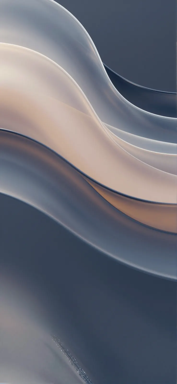 Pastel warm wave vertical: gradients mobile wallpaper at 1288×2792